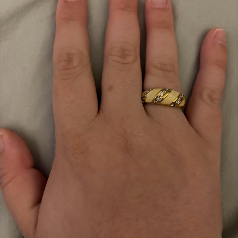 Vintage Faux Gold and Silver Ring